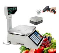 Bilancia Digitale Elettronica Professionale di controllo del peso, stampante per ricevute di etichette, stampante di etichette commerciali, registratore di cassa elettronico con codice a bar
