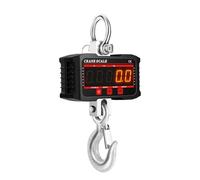Bilancia digitale for gru con display L+C+D - capacità 1000 kg, gancio elettronico for pesi elevati, certificazione CE/RoHS(Black,1000kg)