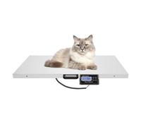 Bilancia digitale per animali da 300 kg, digitale per cani, display LCD, 4 piedi per bilancia, misura precisa, portatile, adatta per veterinari e agricoltura, 103,5 x 53 cm