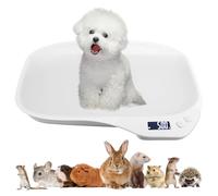 Bilancia digitale per animali domestici, mini scala per animali domestici, 15 kg (± 1 grammo), bilancia per animali piccoli, mini bilancia con display LCD, bilancia digitale da cucina elettronica, per