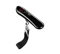 Bilancia digitale per bagagli, Bilancia pesa-bagagli elettronica portatile da 50 kg/110 libbre, bilancia sospesa, custodia viaggio for valigia,per gioielli da cucina(Black)