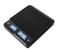Bilancia Digitale per Caffè con Timer 5000g 0,1g Nera | Sensore ad Alta Precisione, Funzioni Unità, Abs, per Cucina e Infusione, Versione 5kg