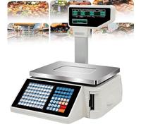 Bilancia Digitale Per Calcolo Dei Prezzi di controllo del peso, calcolo del prezzo al dettaglio, elettronica digitale, 6/15/30 kg, per gastronomia, LCD commerciale, per alimenti, frutta, car