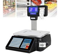 Bilancia Digitale Per Calcolo Dei Prezzi di controllo del peso con calcolo del prezzo al dettaglio con stampa di etichette, display a palo - Bilance contapezzi commerciali per supermercati/n