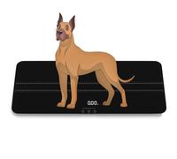 Bilancia digitale per cani Bilancia digitale LCD - Max 99,8 kg | 3 modalità di pesata lbs, kg, st, unità di ricarica USB/funzione tara/attesa 68,9 x 33,3 cm (nero)