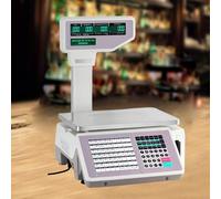 Bilancia Digitale Per Codici A Barre Con Stampante Per Etichette E Ricevute - Doppio Display - Tasti Di Scelta Rapida - Ideale Per Supermercati/negozi Al Dettaglio/magazzini - Bilance Per Stampa Di Et