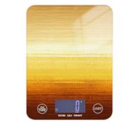 Bilancia digitale per dieta con display LCD a colori dorati, per alimenti, 5 kg/5 g, con 4 unità per fare sapone, cottura (batterie non incluse)