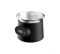 Bilancia digitale per espresso con tazza dosatrice, strumento di ponderazione di precisione per caffè da 0,1 g, in acciaio inossidabile 304, tazza di misurazione per la casa, nera