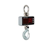 Bilancia digitale per gru, Bilance for gru digitali 1T 5T con telecomando Mini Balance Precision Gadgets Strumenti for gancio sospeso industriale(1000KG Silver)