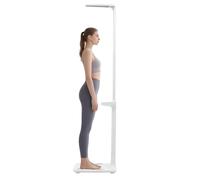 Bilancia digitale per la misurazione del peso e dell'altezza, dispositivo di misurazione del grasso corporeo con display LCD per palestra e casa, 6-200 kg, 193 cm