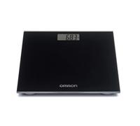 Bilancia digitale personale OMRON HN289 con ampio display LCD e piedini antiscivolo, bilancia personale extra piatta, nero