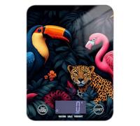 Bilancia digitale portatile con animali selvatici della giungla tropicale per cibo 5 kg/5 g, bilancia digitale portatile piccola con 4 unità per espresso cottura cottura báscula para pesar comida