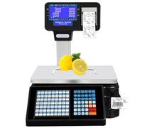 Bilancia Digitale Professionale Bilancia digitale da tavolo, prezzo commerciale, supermercato, frutta, registratore di cassa elettronico con stampante per etichette, calcolo del prezzo da 66