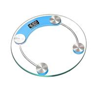 Bilancia Digitale Rotonda Trasparente Bilancia For Il Peso Corporeo Bilance Elettroniche Da Pavimento Bilance Da Bagno LCD Intelligenti Bilancia Da 180 Kg Facile Da Usare(Blue)