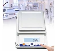 Bilancia elettronica ad alta precisione, bilancia analitica di precisione con conteggio 2100 g/0,1 g e conversione di unità, alimentatore a doppia modalità per cucina da laboratorio di gioielleria