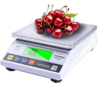Bilancia Elettronica Ad Alta Precisione da 0,01 G, Bilancia da Cucina per La Cottura Domestica Impermeabile da 10 kg per Bilancia A Piattaforma di Pesatura per Supermercati, OneColor, 10kg/1g