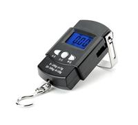 Bilancia elettronica da 110 libbre/50 kg, display LCD retroilluminato blu con metro a nastro, bilancia digitale for amo da pesca per Garage Farm