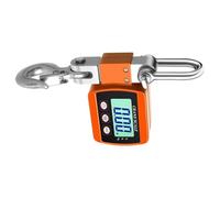 Bilancia elettronica da appendere, capacità 500 kg, con schermo LCD trasparente, retroilluminata, bilancia industriale per pesca agricola