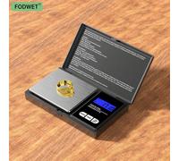 Bilancia elettronica di precisione 0,01g, adatta per oro e gioielli; bilancia elettronica tascabile mini con capacità 200g e 500g; bilancia leggera, accurata e comoda per la pesatura; alimentata da 2 