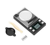 Bilancia elettronica digitale 0.001G Bilancia mini LCD portatile ad alta precisione per la pesatura di pillole d'oro per gioielli(100g/0.001g)