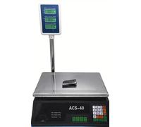 Bilancia Elettronica Digitale da Banco 40KG Asta Display LCD Fronte Retro