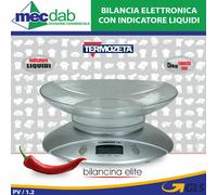 Bilancia Elettronica Digitale Da Cucina Indicatore Liquidi 5 Kg Termozeta