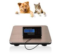 Bilancia Elettronica Digitale per Pacchi, a Piattaforma, 150 kg/0,05 kg, con Display LCD, Piattaforma, per Cani, Gatti, Multifunzione