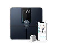 eufy Bilancia digitale da bagno con Wi-Fi Bluetooth, 16 misure, peso, frequenza cardiaca, grasso corporeo, BMI, massa muscolare e ossea, modello virtuale 3D, alta precisione, bilancia intelligente P2