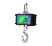 Bilancia elettronica for gru con schermo LCD da 1 pz 1000 kg, bilancia portatile for carichi pesanti con gancio for appendere il peso Forte capacità(Black)