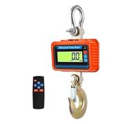 Bilancia elettronica for gru resistente 1T/2T/3T 1000kg/2000kg/3000kg Bilancia sospesa industriale Bilancia a gancio digitale con telecomando, Pesatura precisa(3000kg-backlight OR)