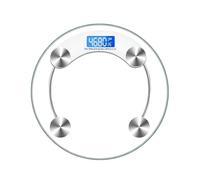 Bilancia Elettronica in Vetro Temperato 180 Kg Forma Rotonda con Schermo LCD