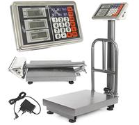 Bilancia Elettronica Industriale Display Digitale Acciaio Piattaforma Commerciale Pieghevole (150kg)