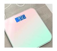 Bilancia Elettronica LCD Intelligente A Colori Sfumati Display Digitale Bilancia Pesapersone In Vetro Equilibrio For La Salute Del Corpo E La Perdita Di Peso Facile Da Usare(Turning Green)