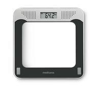 40448 Bilance Pesapersone Rettangolo Nero, Grigio Bilancia Pesapersone Elettronica