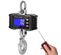 Bilancia Elettronica per Gru, Bilancia a Gancio 1000KG Alta Precisione, Bilancia Sospesa con telecomando, Digitale Bilancia Dinamometro,Pesante Bilancia Industriale Bilancia a Sospensione Ricaricabile