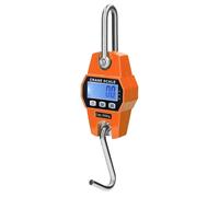 Bilancia elettronica per gru da 300 kg Strumento di pesatura digitale LCD Bilancia industriale con gancio in acciaio inossidabile per carichi pesanti Bilancia sospesa Arancione