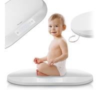 Nukido Bilancia per bambini, 40 kg, portata 5 grammi, precisione con funzione Tara Hold, scala di misurazione integrata, colore bianco