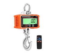 Bilancia elettronica portatile LCD digitale da 1000 kg con gancio for gru, batteria, misuratore di peso for impieghi gravosi, grado industriale(Orange)