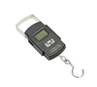 Bilancia elettronica portatile nera da 50 kg for bagagli, con display digitale LCD, bilancia for consegna espressa, mini