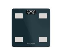 Rowenta Body Up 2.0, Bilancia con Schermo LED Facile da Leggere, Capacità 180 kg, Riconoscimento Automatico, Design Elegante, AutoAccensione e Spegnimento Automatico, Colore Trust Metal, BR2600