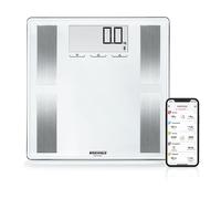 Soehnle Shape Sense Connect 100 Pesa Persone Elettronica, Vetro, Bianco, 32 x 32 x 2.6 cm