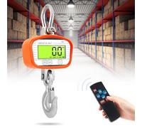 Bilancia elettronica sospesa, 2000 kg/4400 lb - Bilancia digitale con telecomando e display LCD - Bilancia industriale precisa per la costruzione agricola fabbrica - kg/lb/N unità intercambiabili