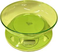 Bilancia Elettronica Verde Da Cucina Pesa Alimenti Ciotola Plastica 5 Kg Eva
