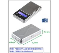 Bilancia Fine Digital LCD 1/100g 0,01 -100g Batteria Pocket Safe 9853