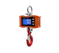 Bilancia for gru da 1000 kg 2204 libbre LCD retroilluminato digitale portatile pesante industriale gancio appeso bilancia ricaricabile con telecomando per edilizia, fabbrica(Orange)