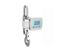 Bilancia for gru digitale da 500 kg portatile sospesa for for impieghi gravosi 300 for gancio industriale con retroilluminazione LCD Cambio unità per edilizia, fabbrica(500kg Silver)