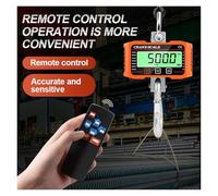 Bilancia for gru LCD digitale da 1500 kg, bilancia for carichi pesanti industriale in lega con gancio di bloccaggio, for pesatura N/lb/kg, sospesa(1500kg Orange)