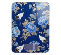 Bilancia giapponese a fiori blu con display LCD per dieta da 5 kg/5 g (scenario) scala in grammi e once con 4 unità per cottura al forno báscula para cocina