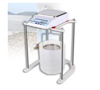 Bilancia idrostatica elettronica, bilancia meccanica digitale da laboratorio, portata 500 g, valore di graduazione 0,001 g, con display LCD, uscita dati, for testare la densità dei solidi