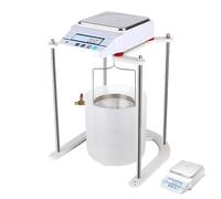 Bilancia idrostatica per la determinazione della densità dei solidi: 5-15 kg, 0,1 g, supporto in acciaio inossidabile, bilancia da laboratorio con funzione di conteggio intelligente. (10kg/0.1g)